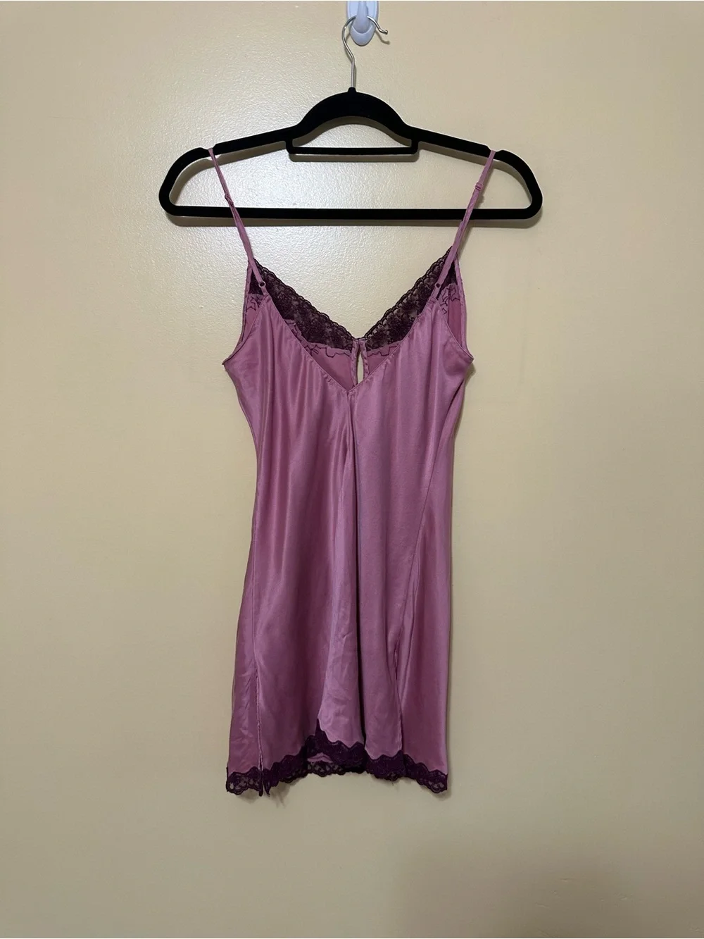 Victoria’s Secret 100% Silk Chemise Nightgown Women S Pink Lace - Picture 6 of 6